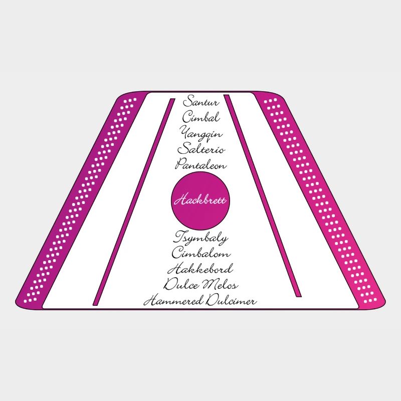 dulcimer pourpre rose