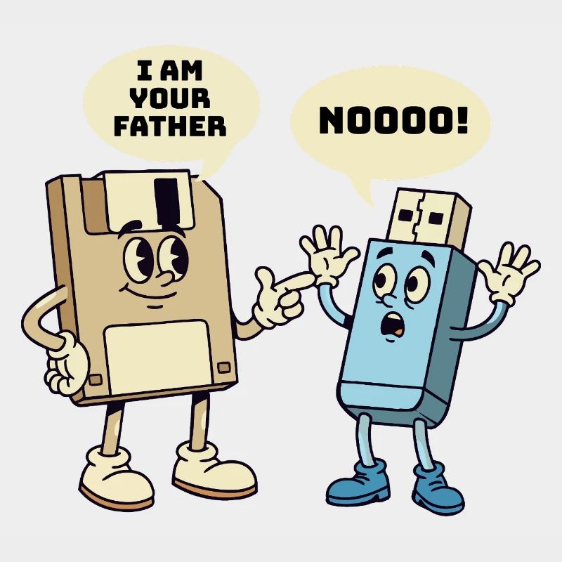 Ich bin dein Vater Diskette Technik Humor