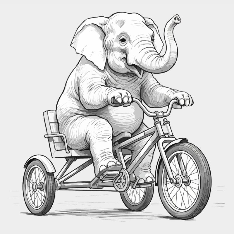 Elephant on a Tricycle