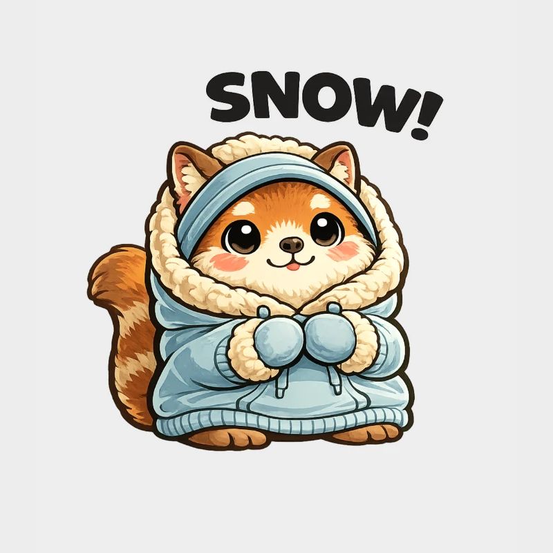 Renard en pull d’hiver