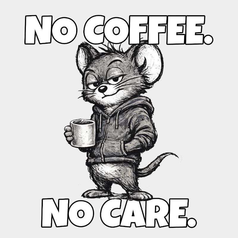 No Coffee. No Care. – Mouse (sarcasm)