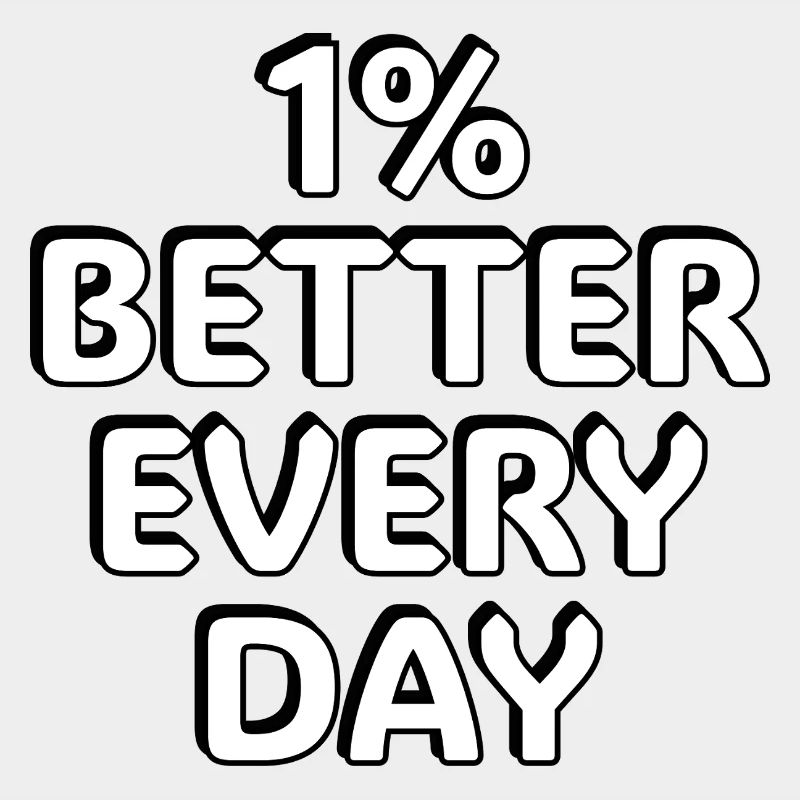 1% Better Every Day -  motivational quotes