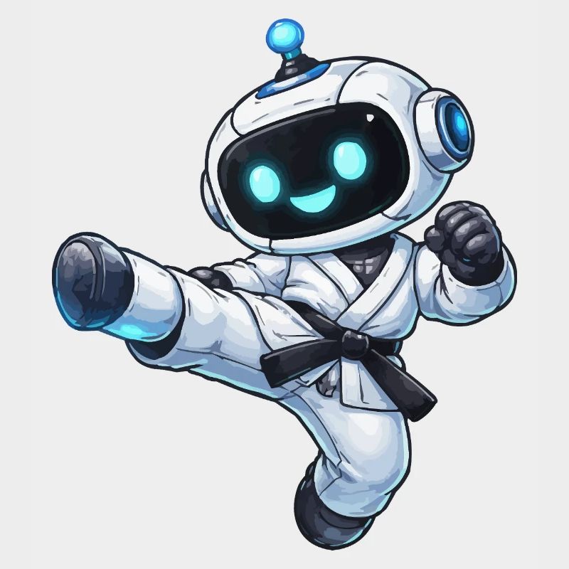 Robot de combat en karaté