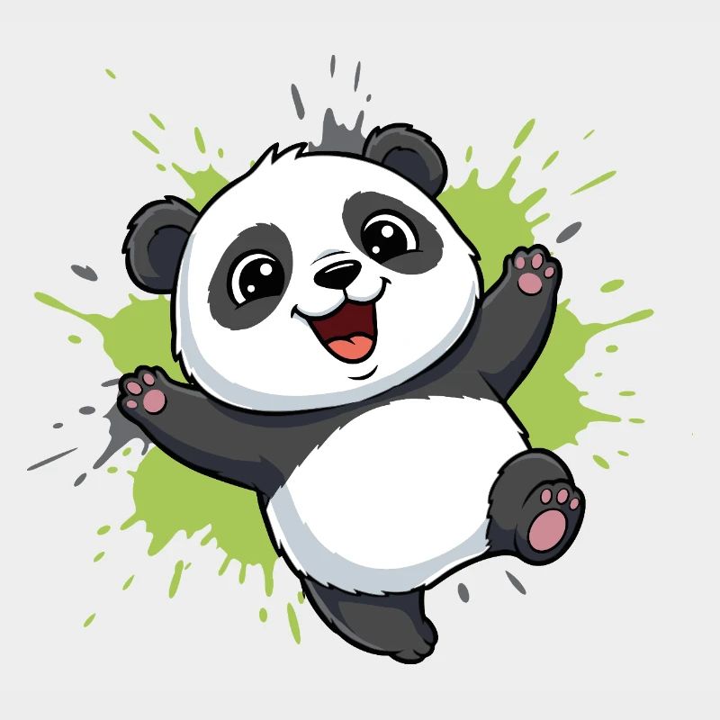 Panda Splash Happy Joy