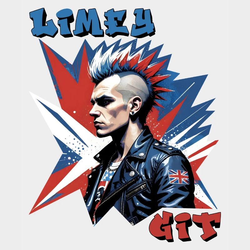 Limey Git British Punk Style Graphic