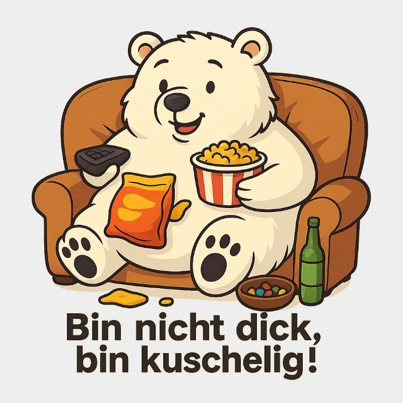 Dicker Eisbär - Bin nicht dick, bin Kuschelig!