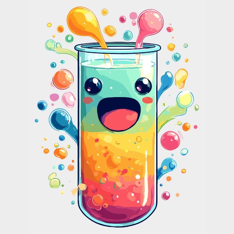 Bunte Saft Explosion Teströhre