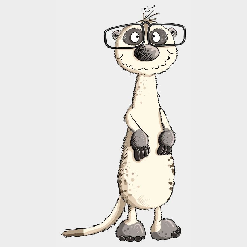 Lustiges Nerdmännchen Erdmännchen I Nerd