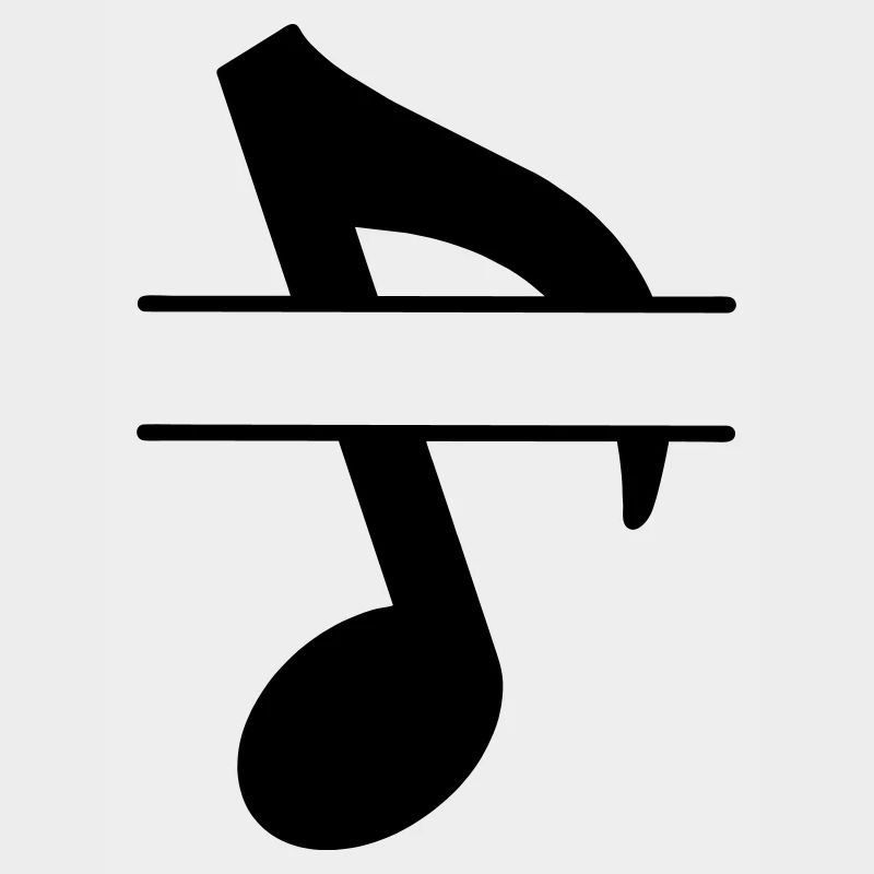 Bannière de texte note de musique