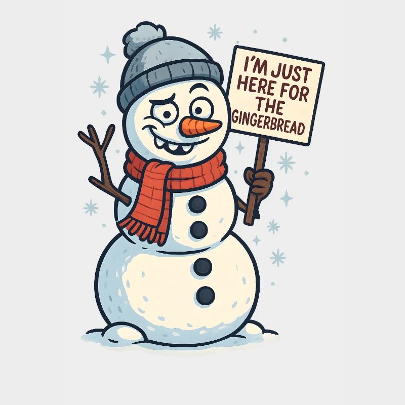 Gingerbread Schneemann Spruch