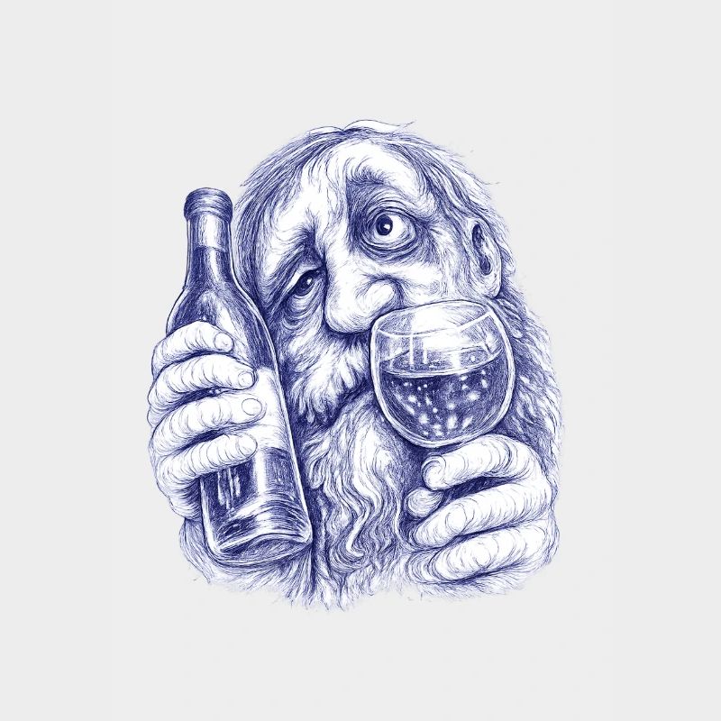 Bacchus | Wine-drunk old gentleman