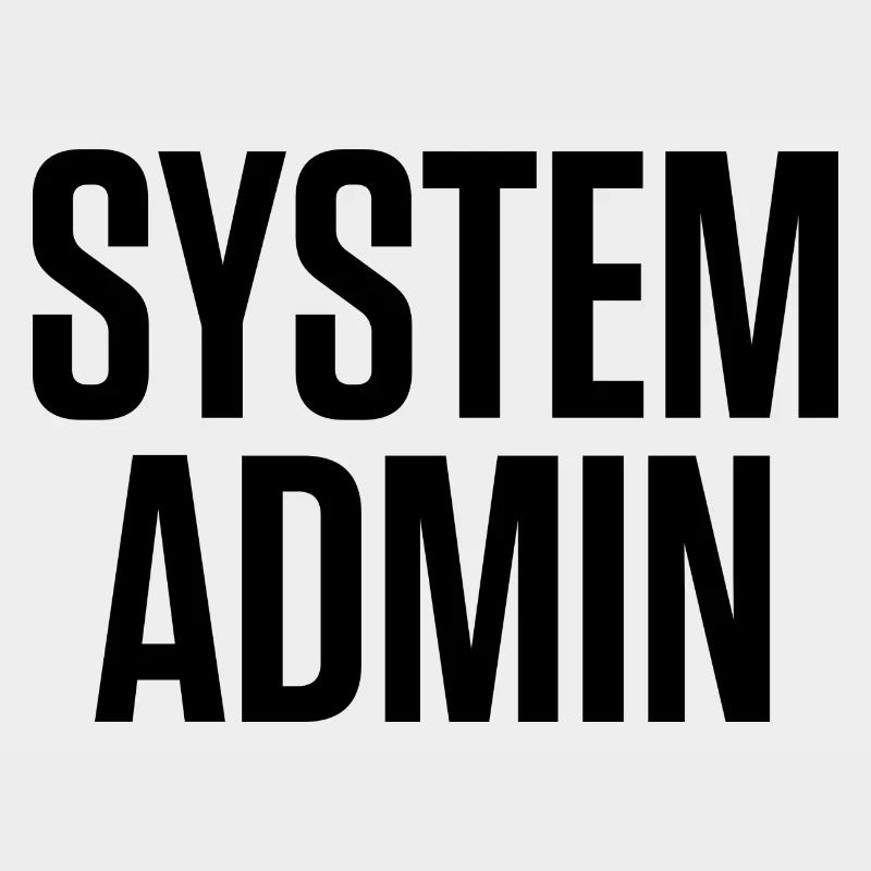 SYSTEM ADMIN – IT Tech Shirt Police noire