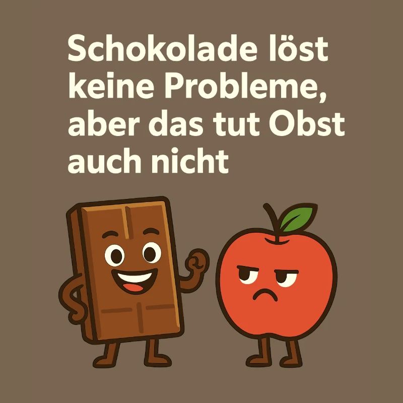 Chocolate doesn't solve any problems – fun saying