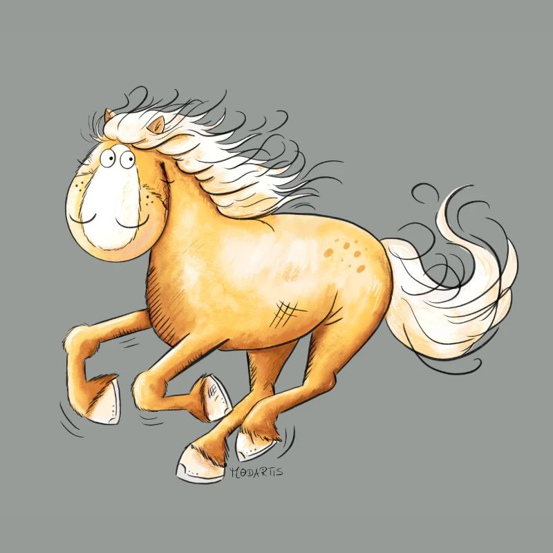 Haflinger Rapide I Bande Dessinée De Chevaux