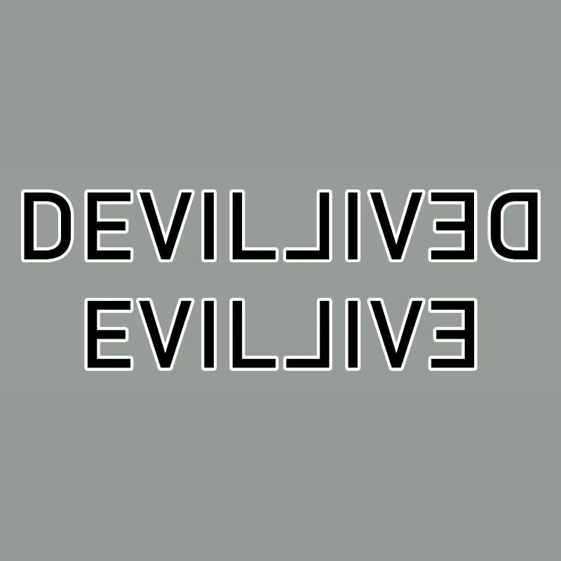 Double Devil-Wordmark Mirror Image