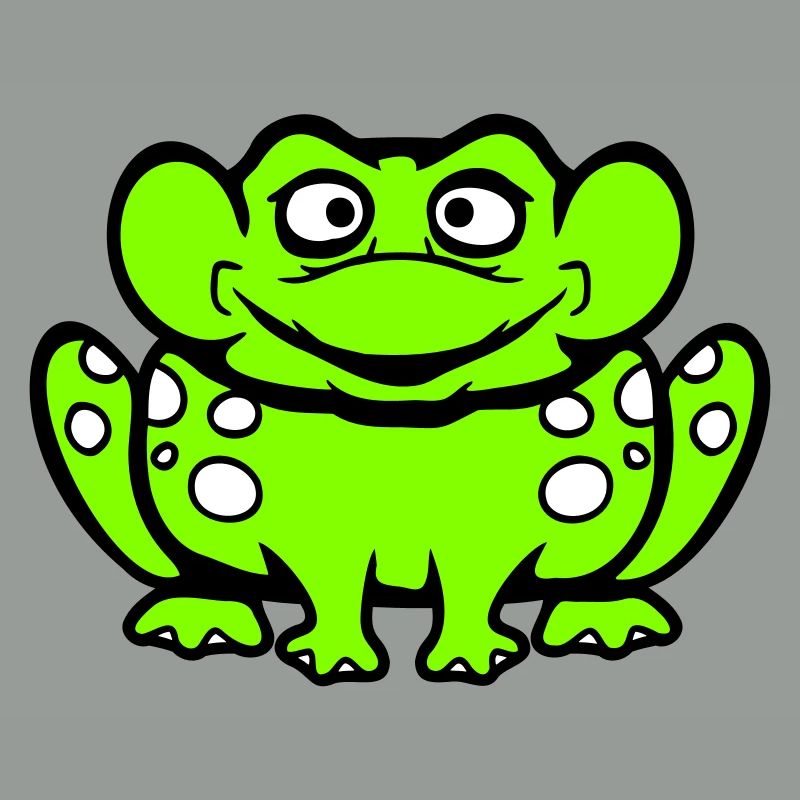 Frog Toad Laughing Funny Silly Cheeky Sitting Comic