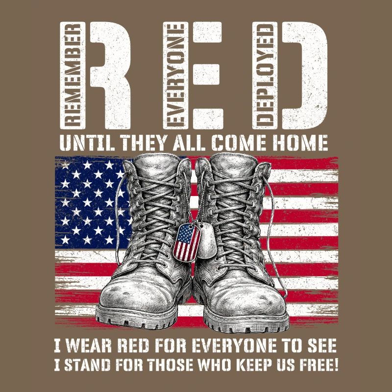 RED Friday Remember Everyone Deployed Home