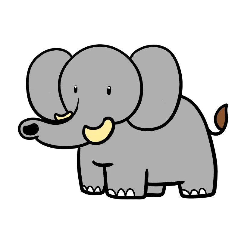 Standing elephant
