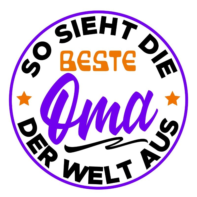 Beste Oma Cool Statement Großmutter Alte Frau