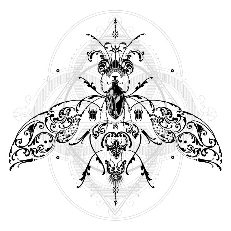 Geometrisch Psychodelisch Insekten Muster Pattern