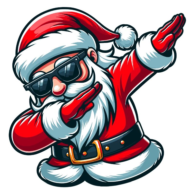 Weihnachtsmann mit Sonnenbrille Xmas Kostüm