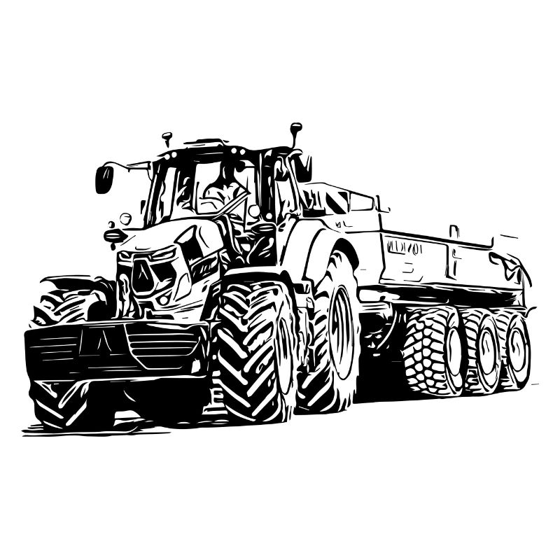 Traktor mit Anhänger