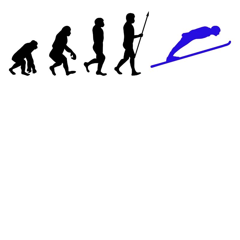 Wintersport Schifahren Skifahrer Evolution Schnee