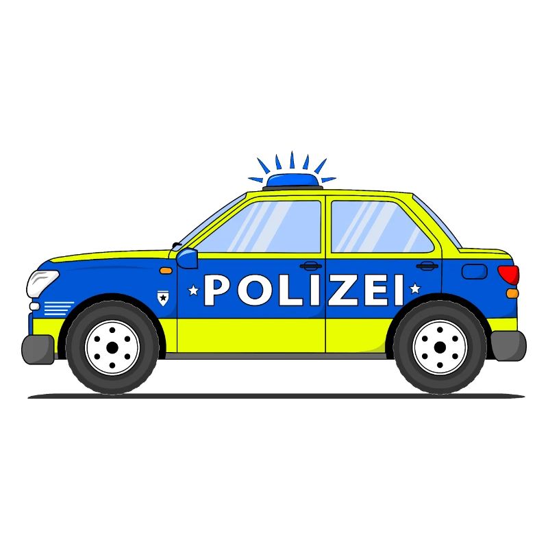 Auto della in blu e giallo