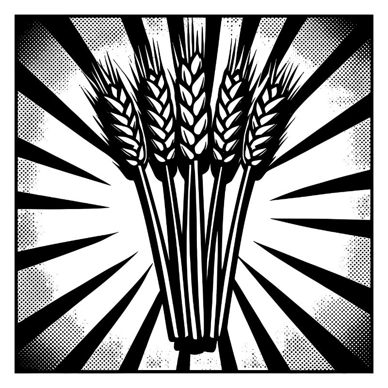 5 Weizenähren Highlight Dunkel