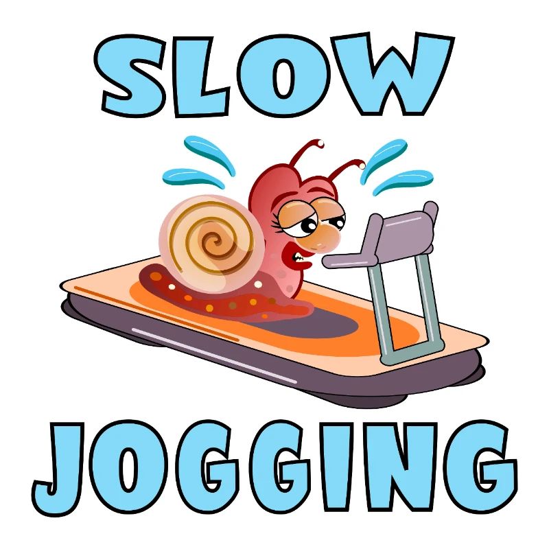 LANGSAM JOGGENDE SCHNECKE LÄUFT