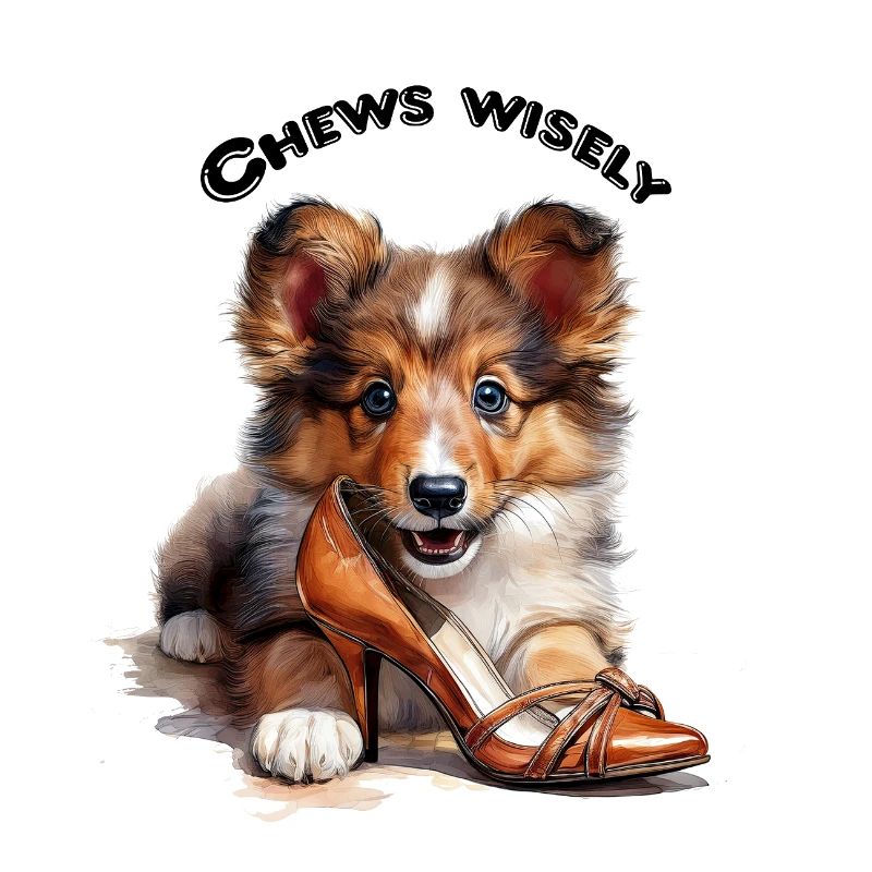 Sheltie Welpe Schuhdieb - Geschenk Hunde Mama