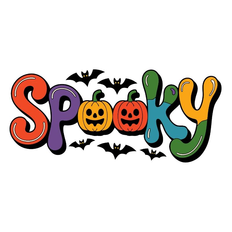 Spooky font with pumpkin faces