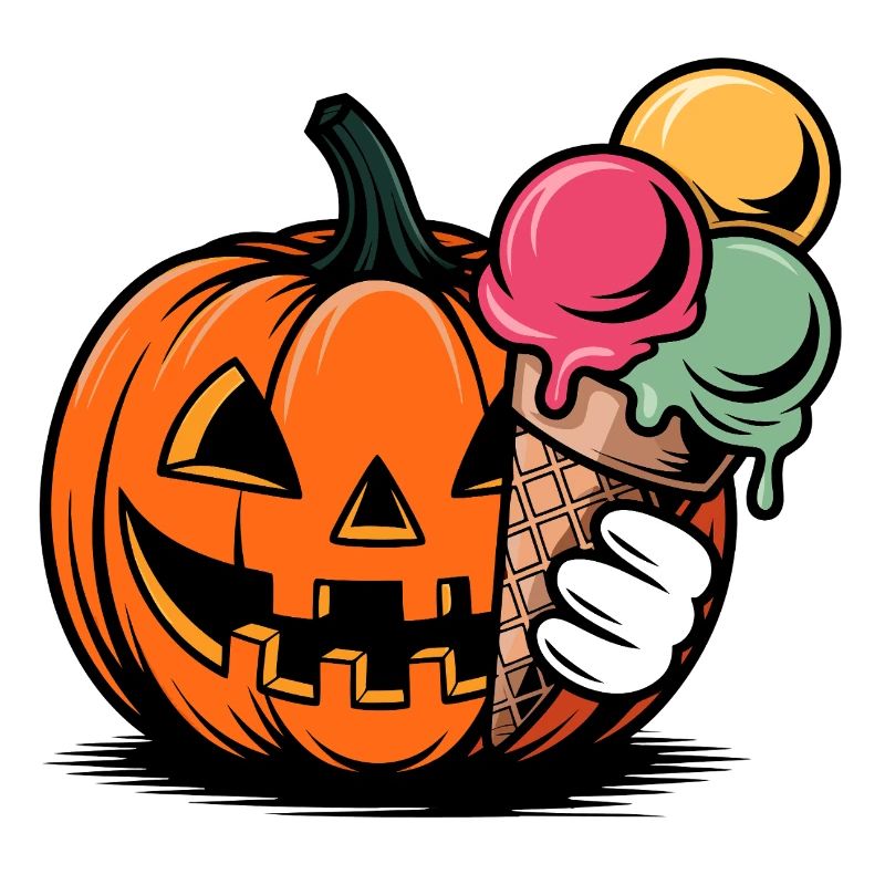 Kürbis Eiszauber Halloween