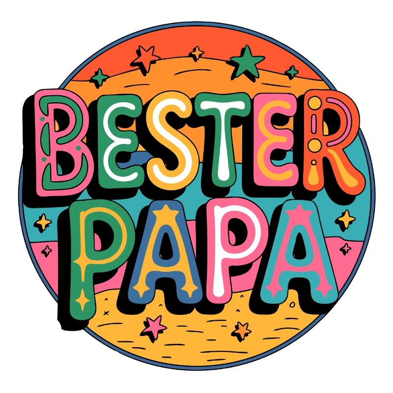 Bester Papa Farbexplosion