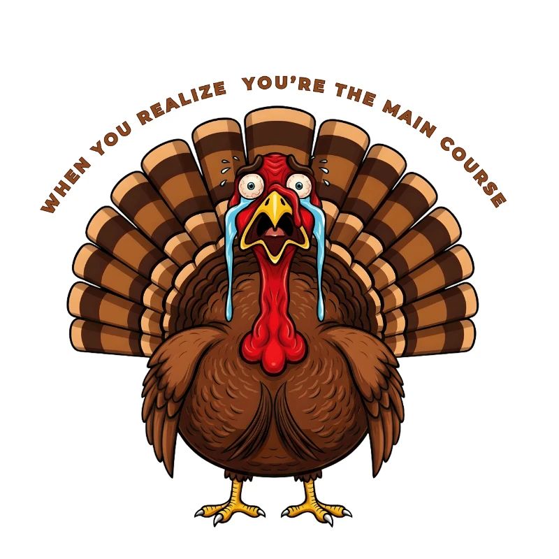Drôle de design de dinde pour Thanksgiving