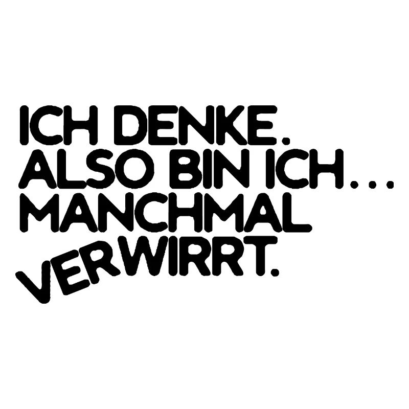 Denken und verwirrt sein