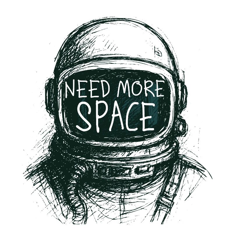 Besoin de plus de discours d’astronaute spatial Dessin