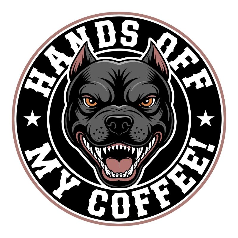 Funny Coffee Shirt with Angry Dog