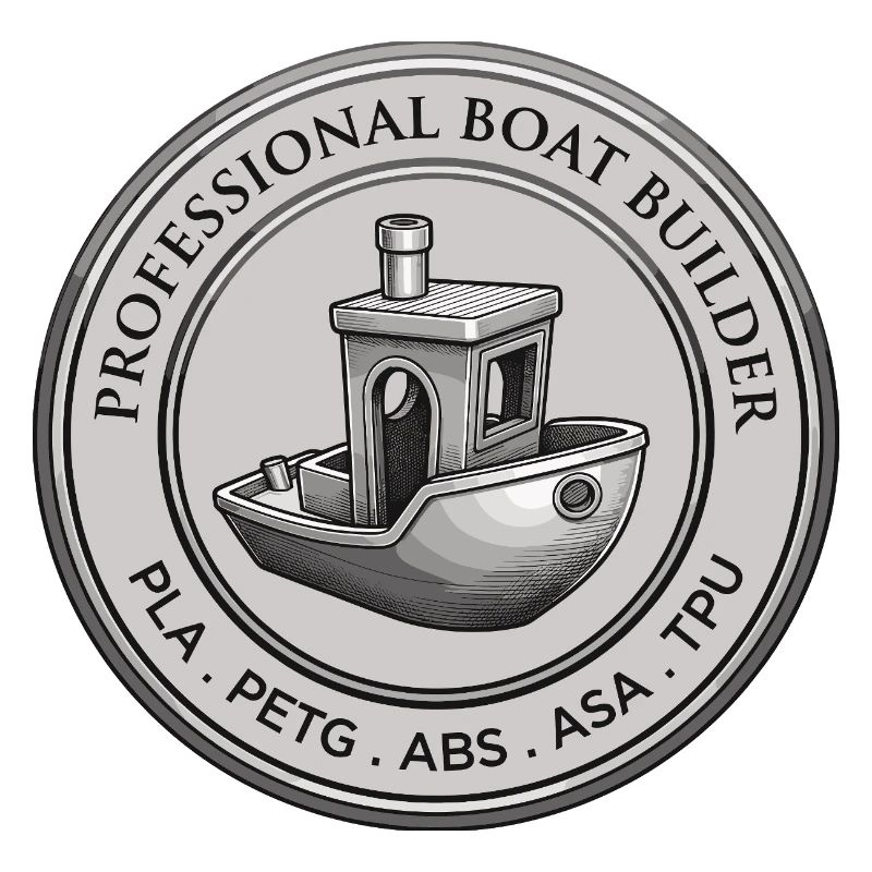 Professional Boat Builder – 3D Druck Emblem