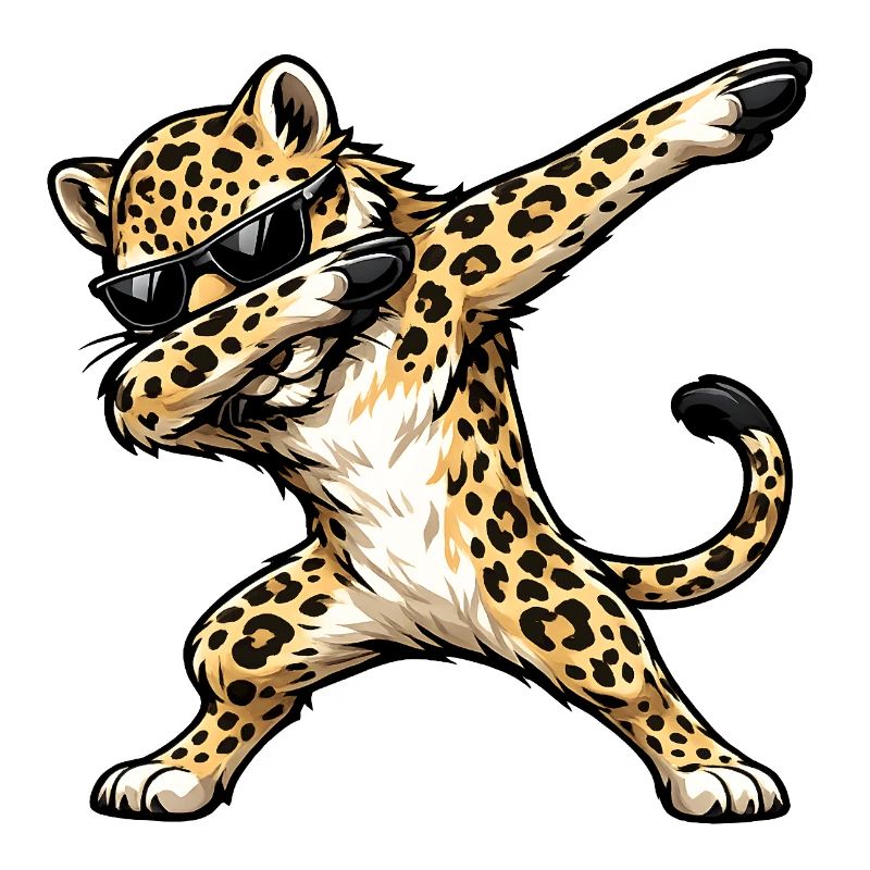 Dabbing Leopard