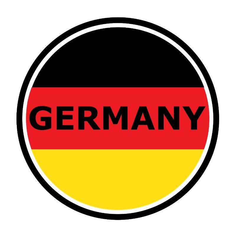Germany Flag Semicircle Graphic