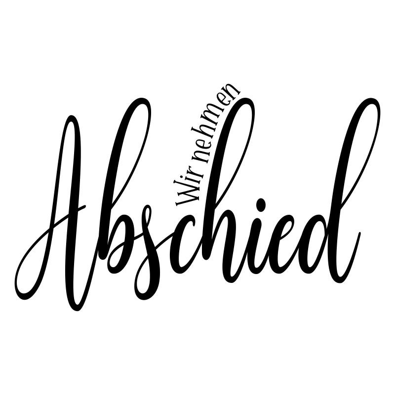 Trauer Abschied