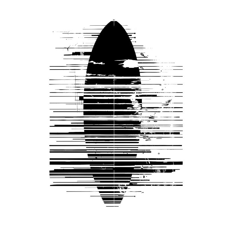 Surfboard Drawing