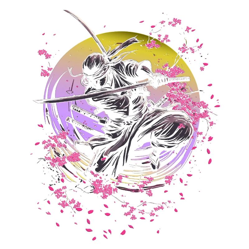 Samurai mit Sakura - japan