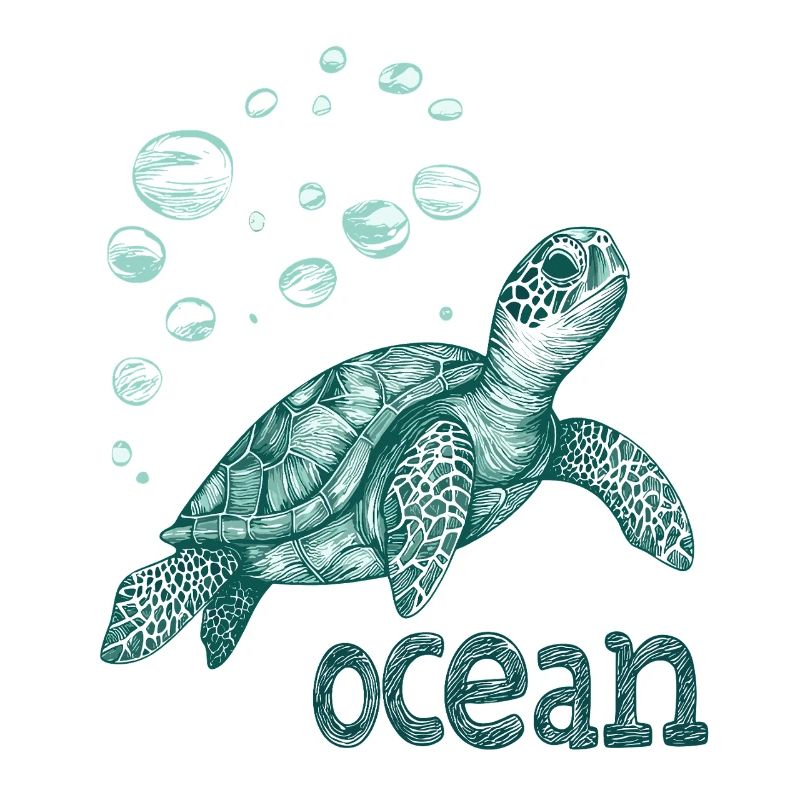 Save the ocean - turtle