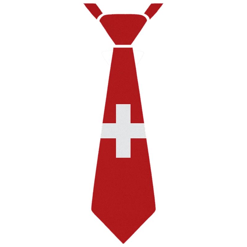 Schweizer Krawatte – Flaggendesign