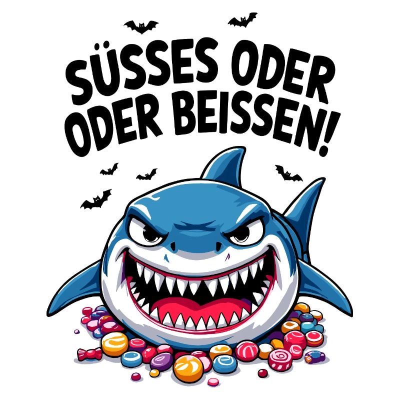 Halloween Süßes oder Saures Hai Süßgkeiten