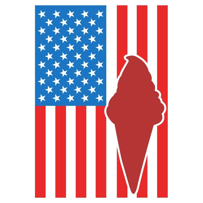 Crème glacée Drapeau des États-Unis