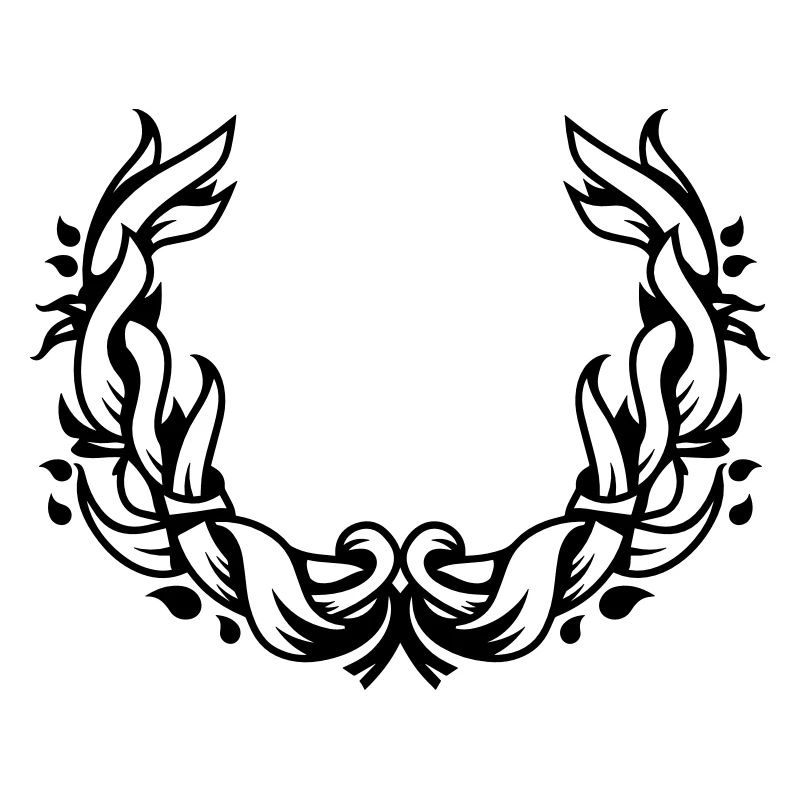 une couronne de fleurs de feuilles
