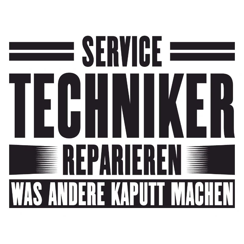 Service Technician Support Solution Slogan Service